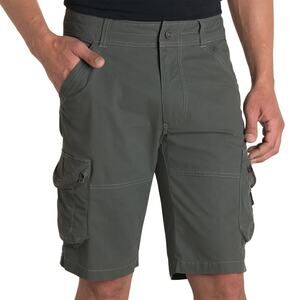 Kuhl Men's Ambush 9-Pocket Cargo Outdoor Hiking Shorts Carbon Grey Size 32